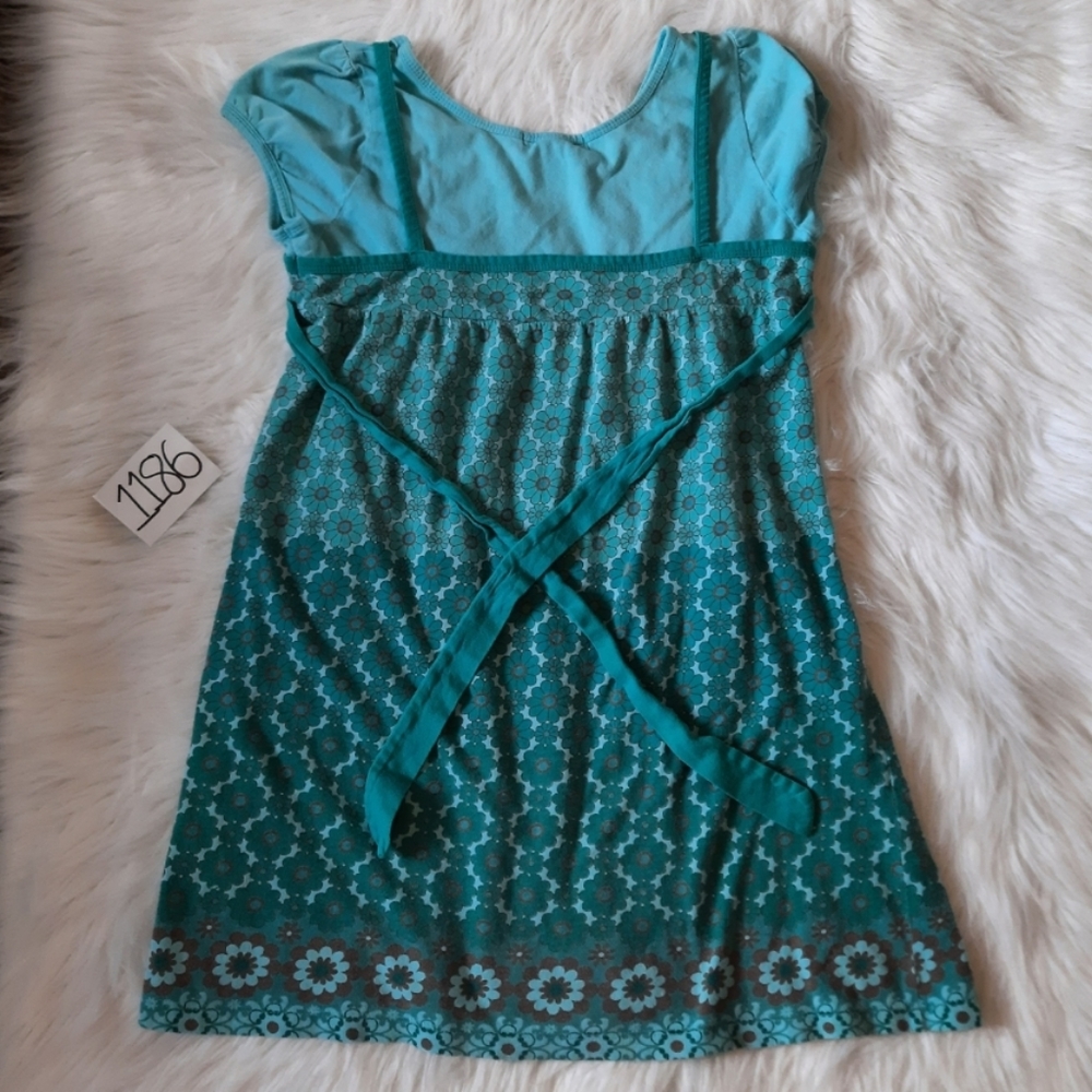 Floral Flowy Empre Tie Back Top - Picture 2 of 5